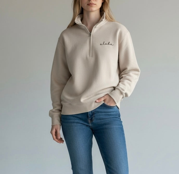 Half zip sweater