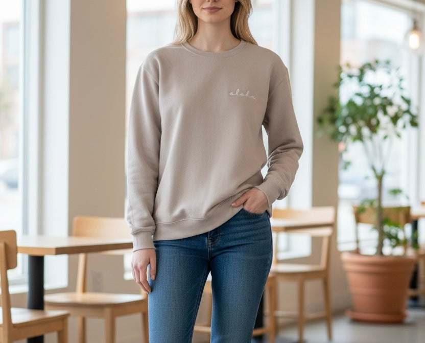 HI SURF "Aloha" long sleeve sweater