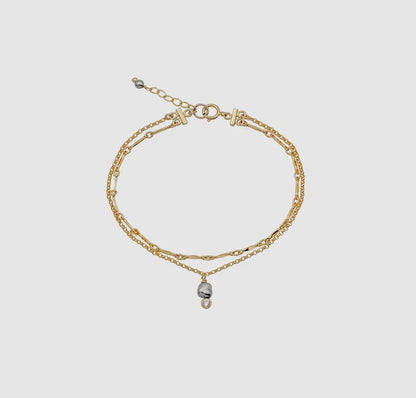 Keshi Co - Crystal Keshi Layer Bracelet