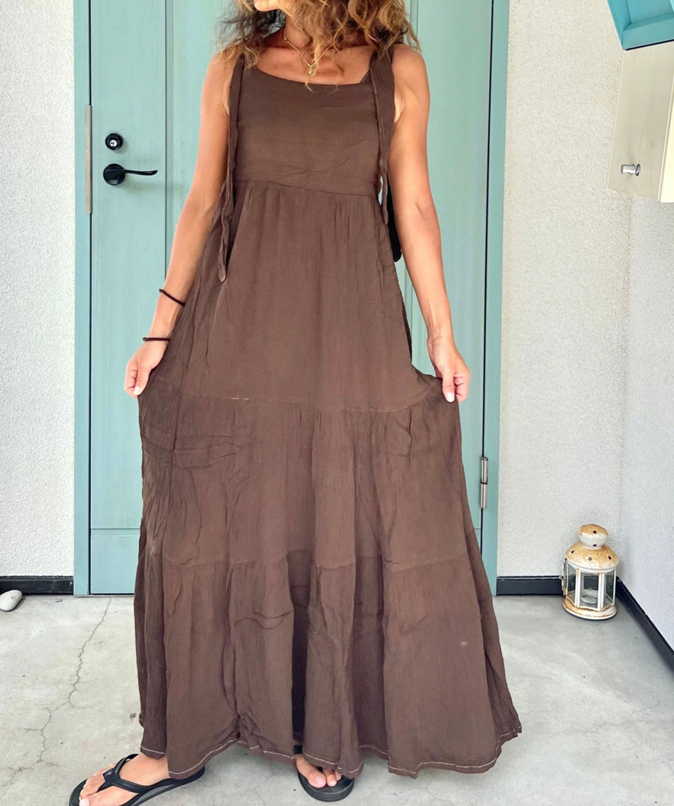 Via Bella - Ribbon Maxi Dress