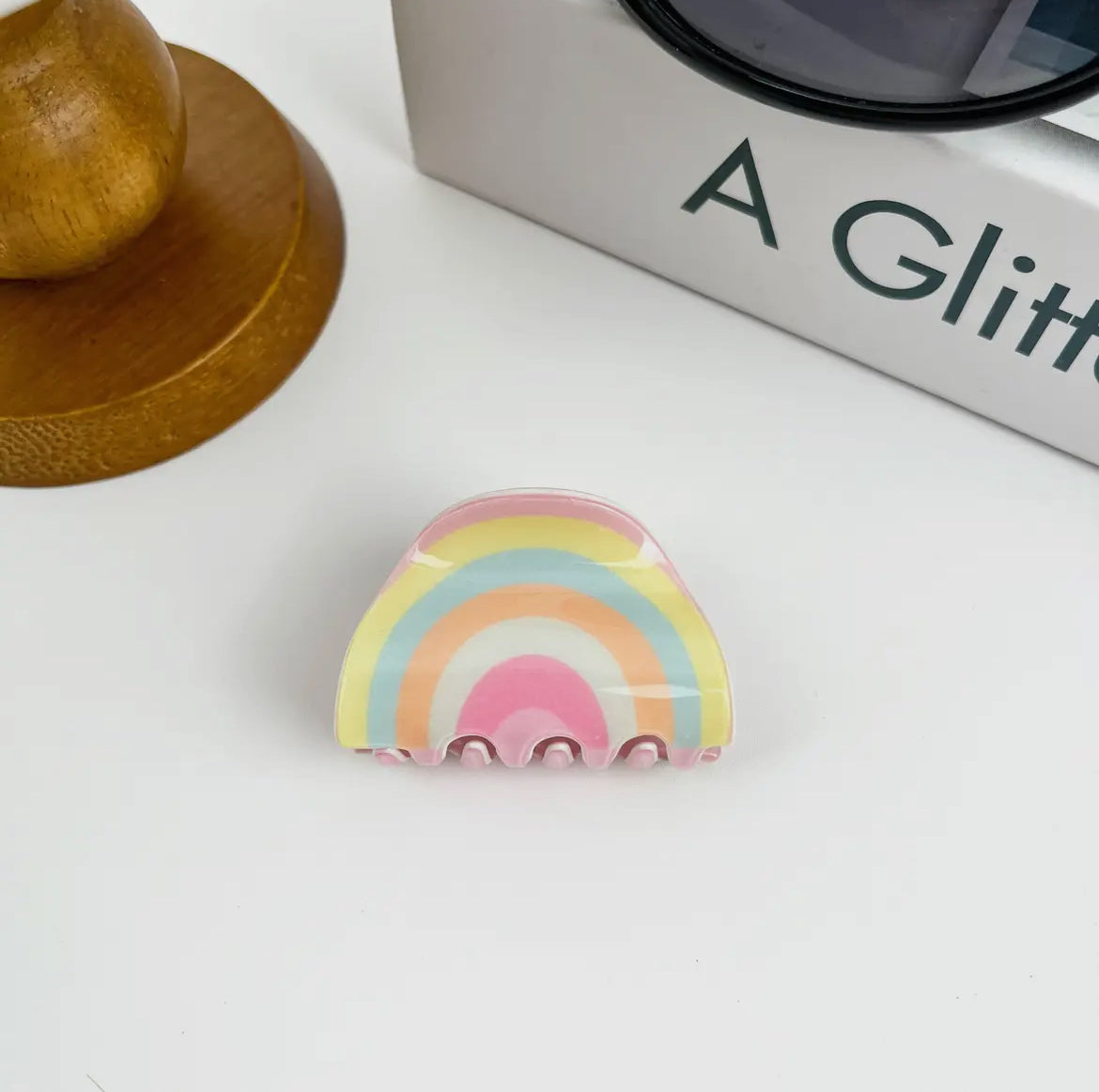 Hair clip - rainbow & watermelon