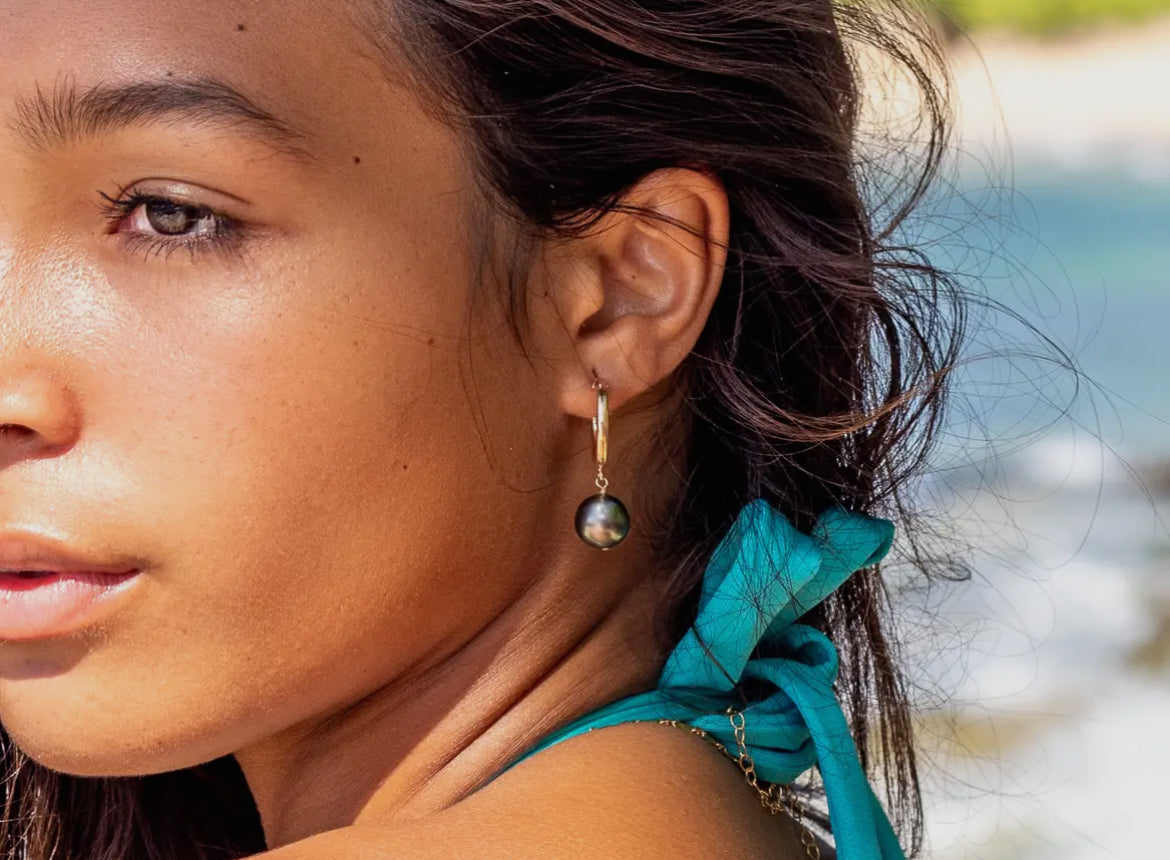 Keshi Co - Tahitian Huggy Hoops