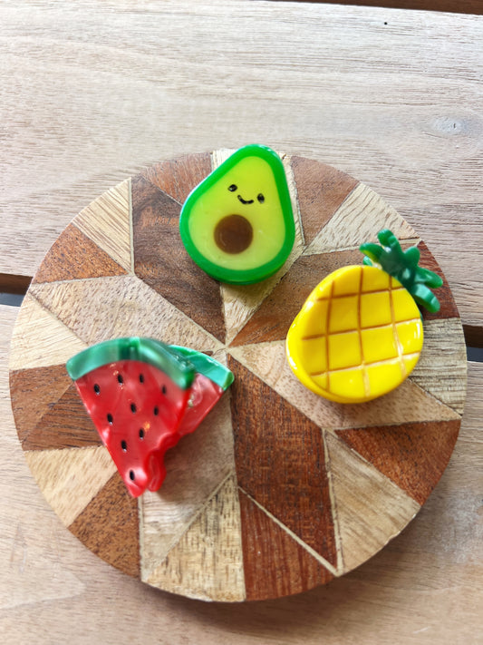 Hair clip - mini fruits