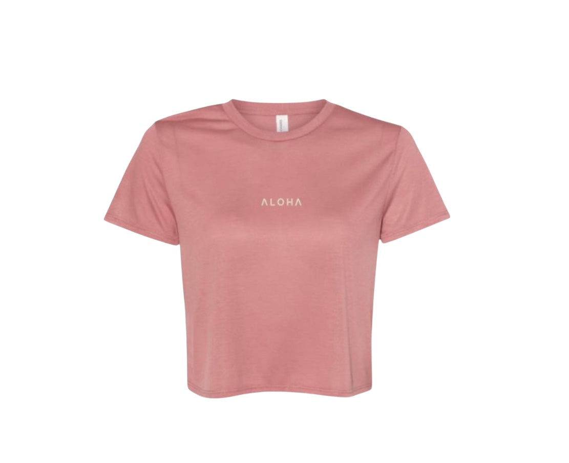 ALOHA cropped tee