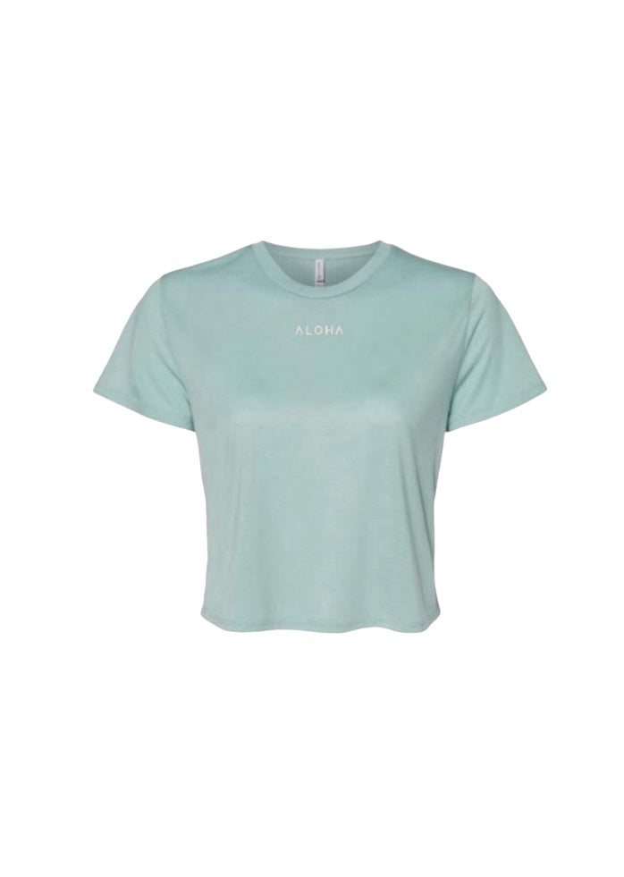 ALOHA cropped tee