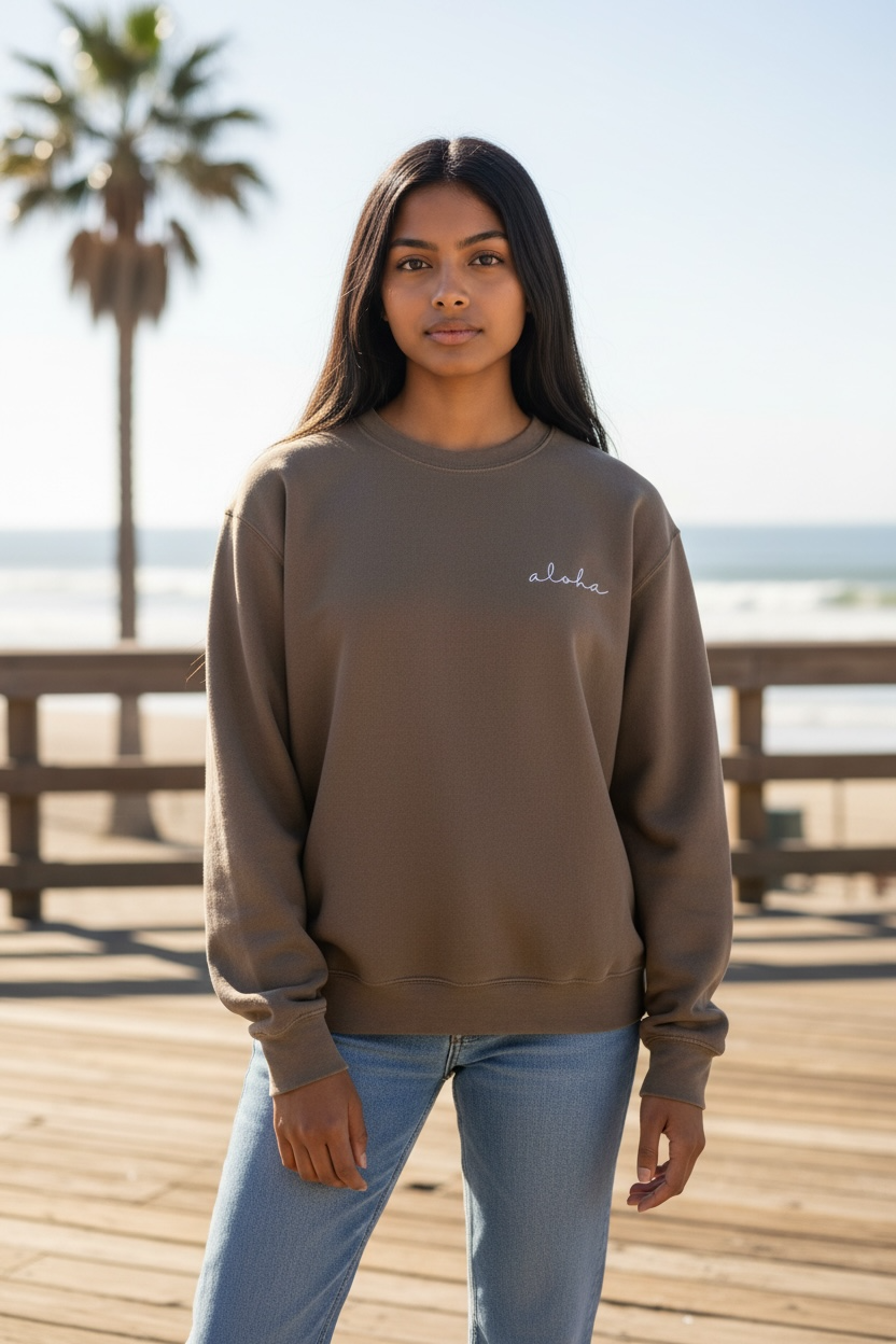 HI SURF "Aloha" long sleeve sweater