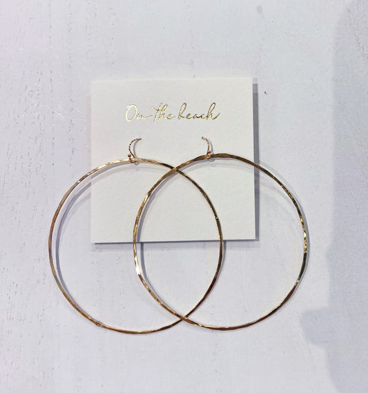 OB266 - Gold hoop earrings