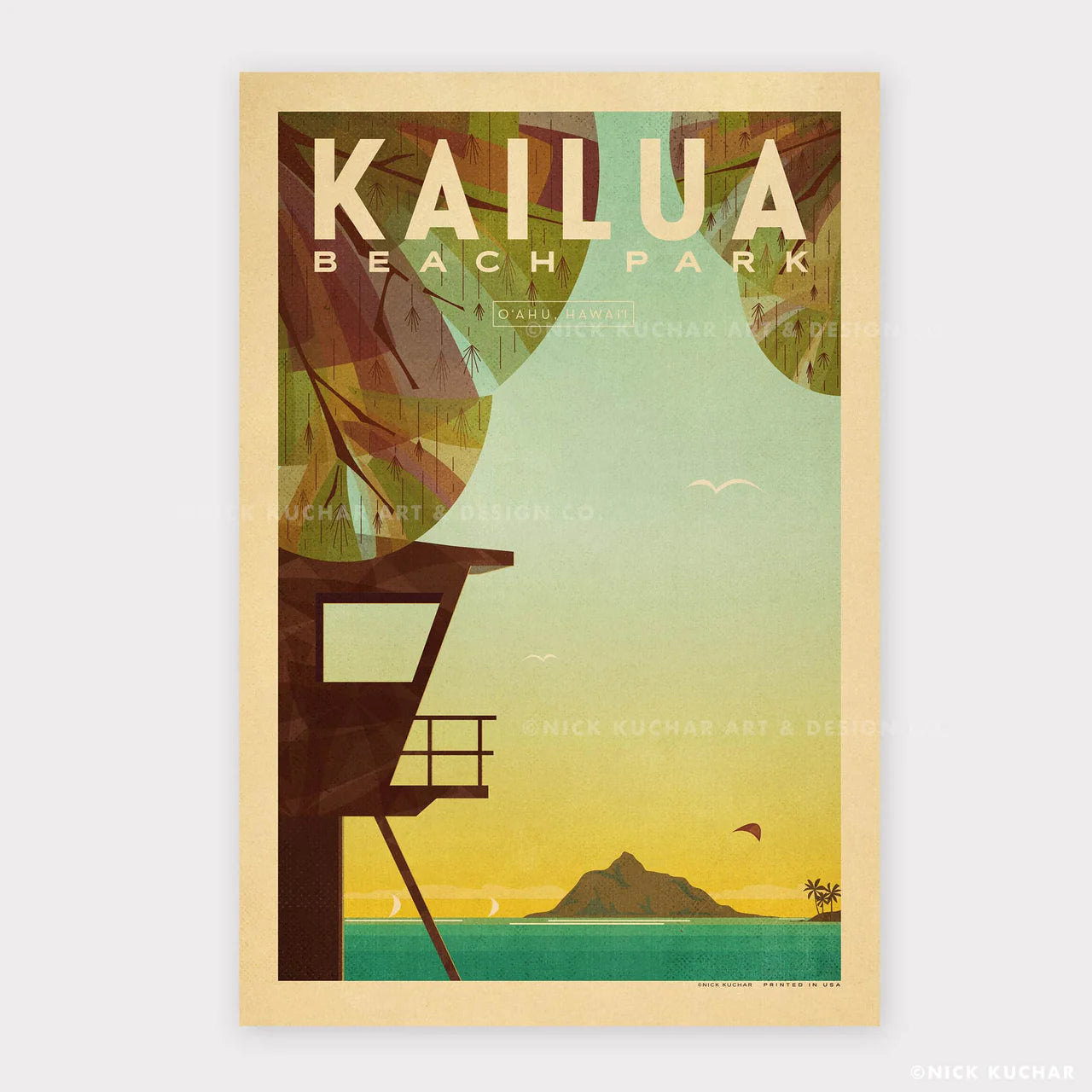 Nick Kuchar - 12×18 Hawaii travel print