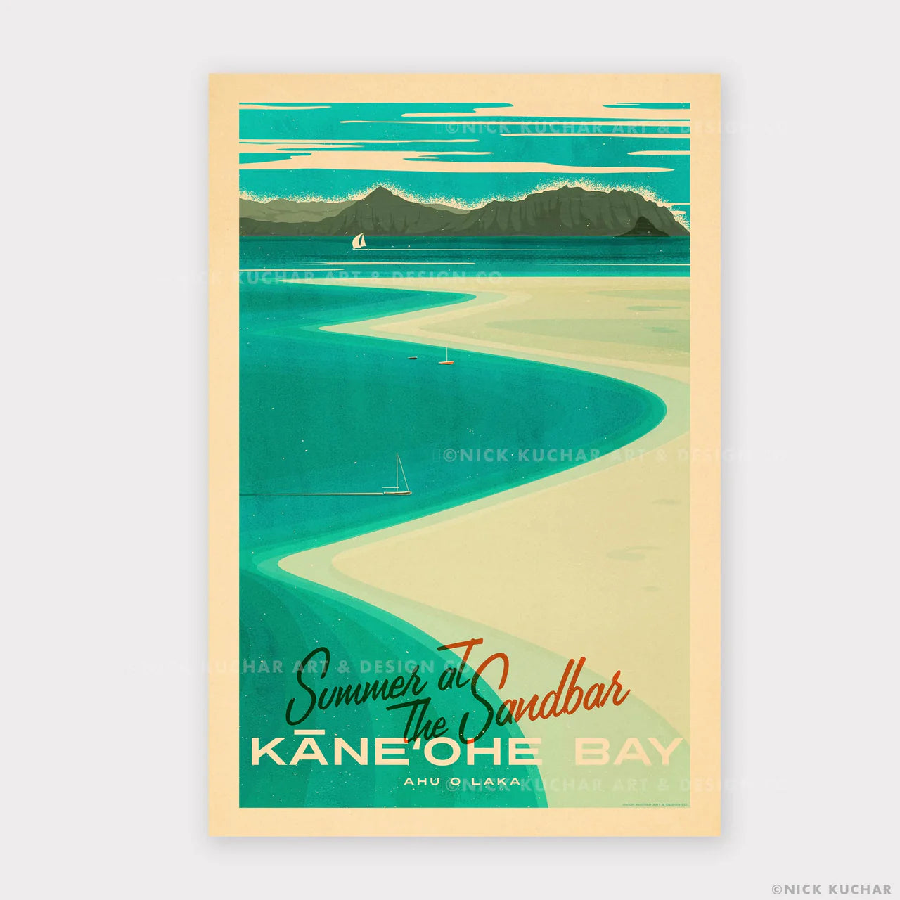 Nick Kuchar - 12×18 Hawaii travel print