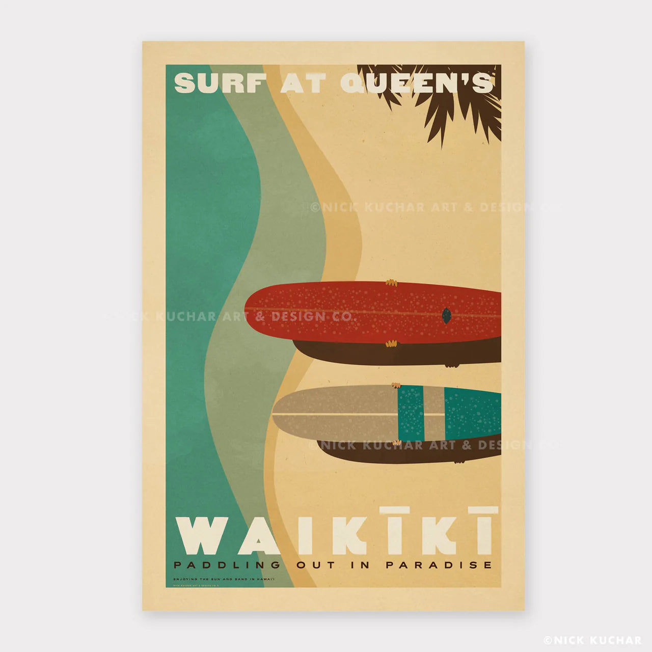 Nick Kuchar - 12×18 Hawaii travel print