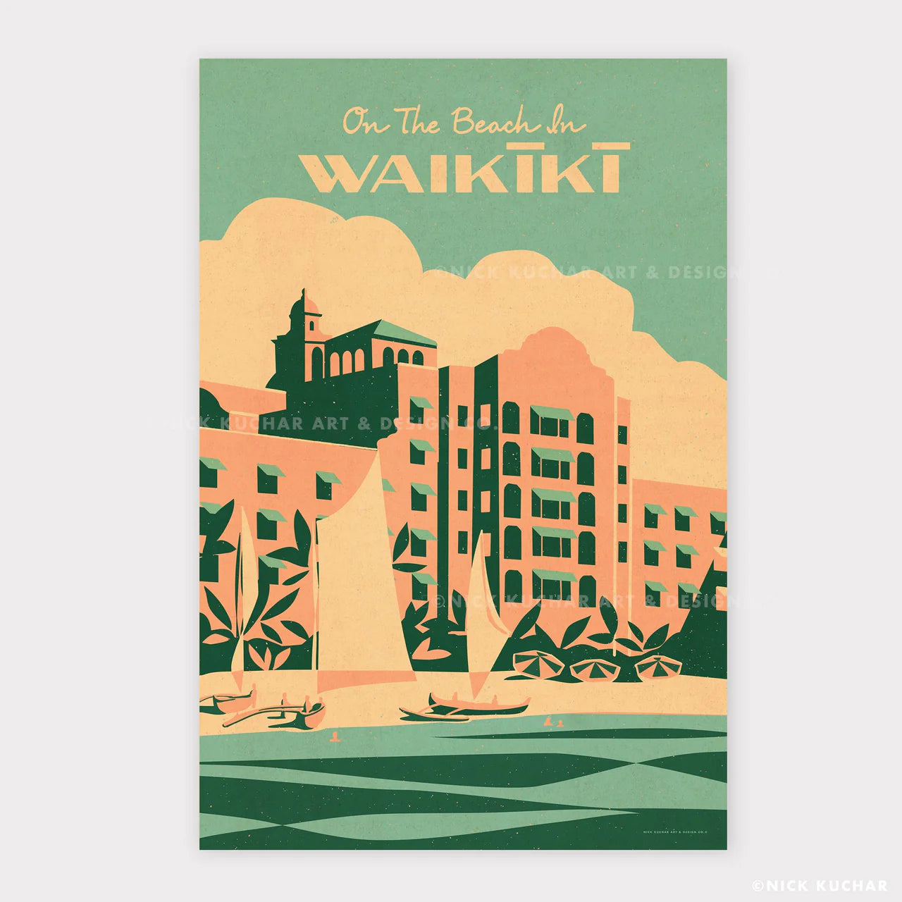 Nick Kuchar - 12×18 Hawaii travel print