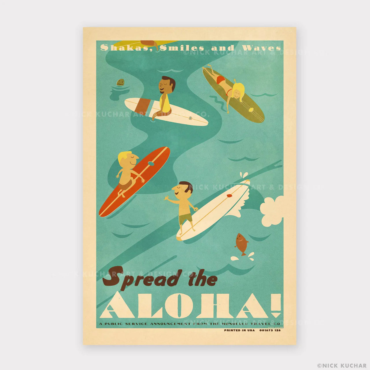 Nick Kuchar - 12×18 Hawaii travel print