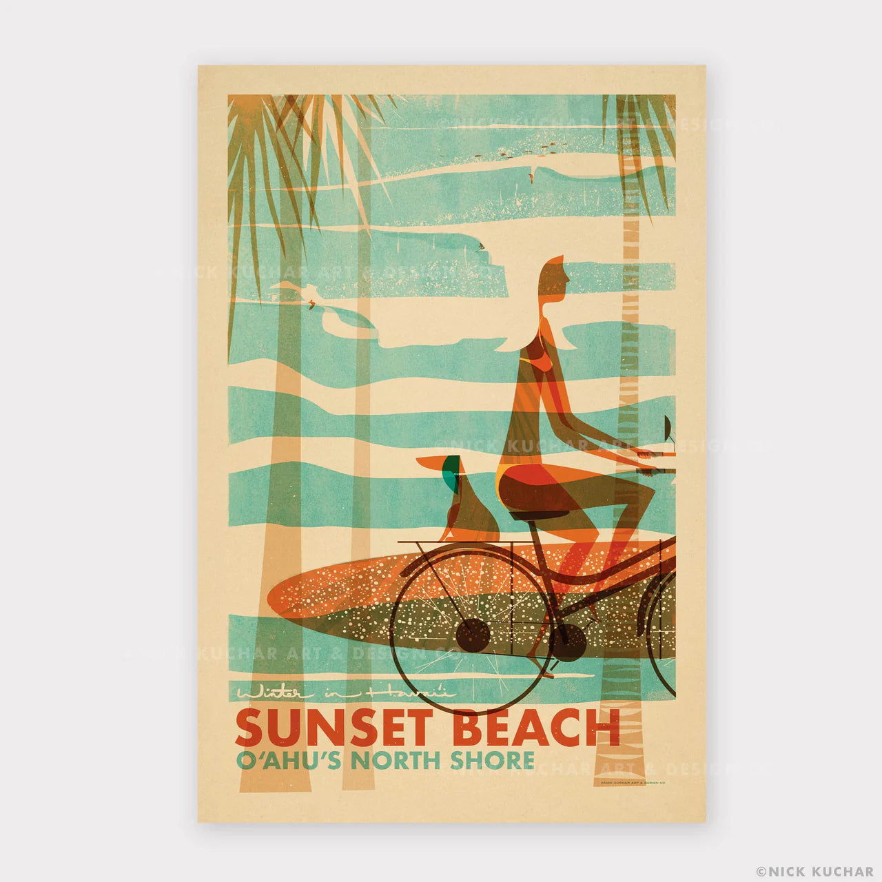 Nick Kuchar - 12×18 Hawaii travel print