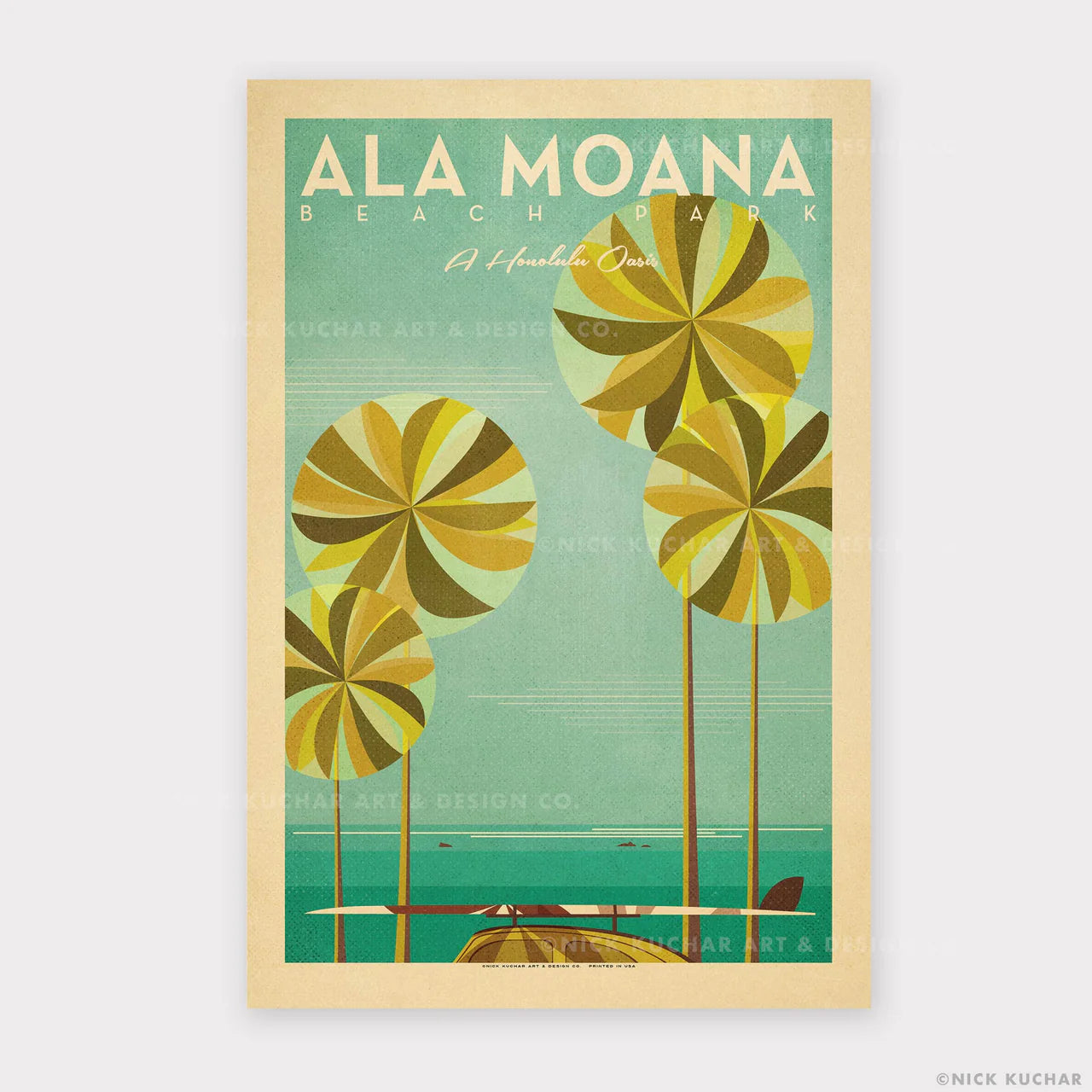 Nick Kuchar - 12×18 Hawaii travel print