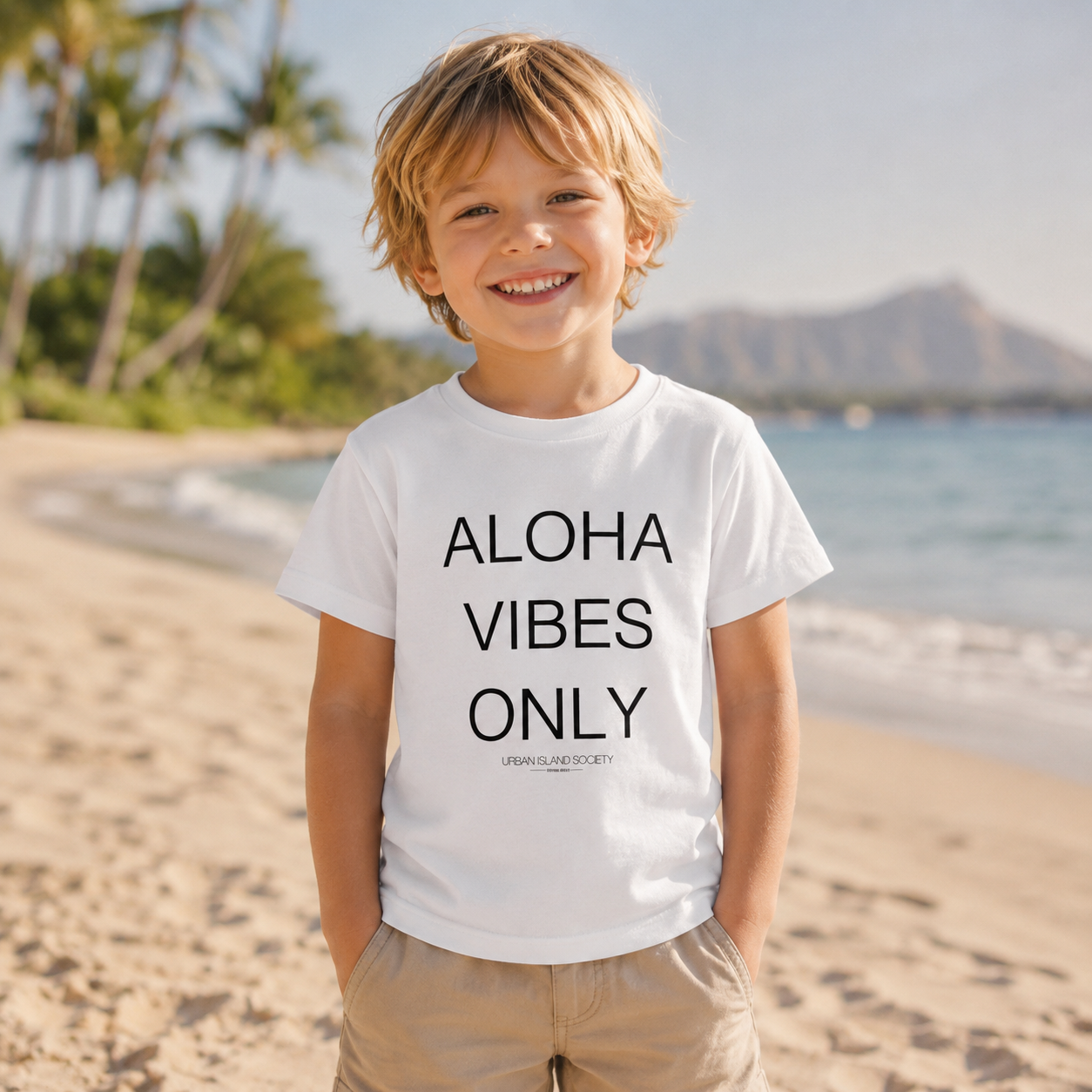 ALOHA VIBES ONLY kids Tee