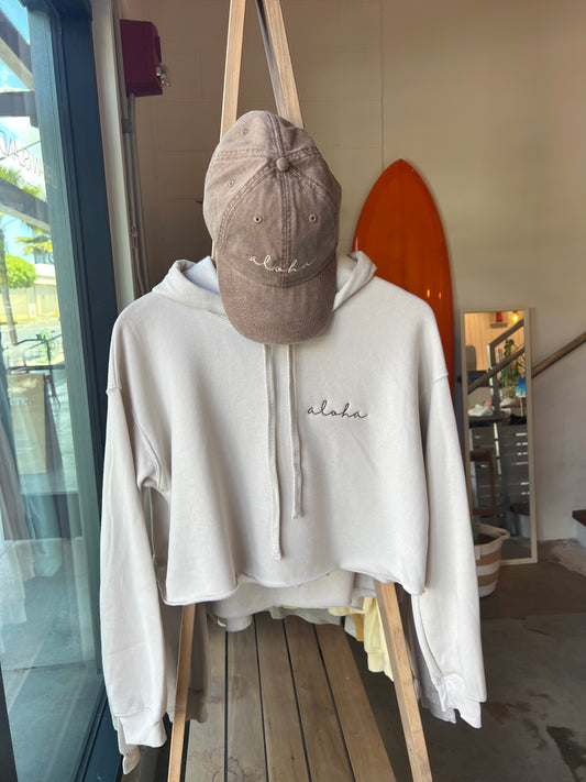 HI SURF crop hoodie sweater ‘aloha’