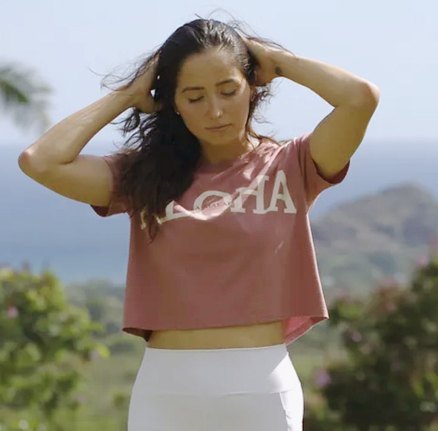 Lea Makaha - Aloha cropped tee