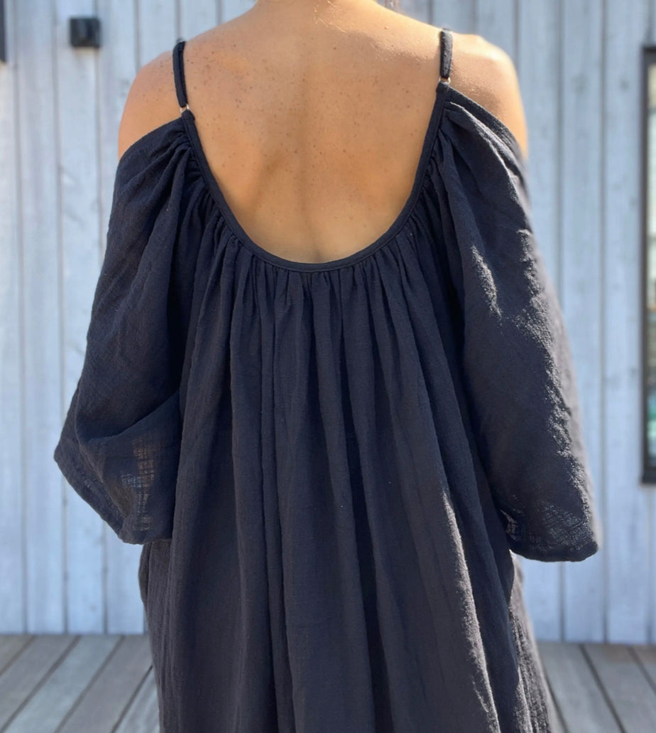 Via Bella - Cotton Flare Maxi dress