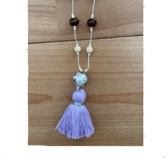 On The Beach - OB173 Mala necklace purple