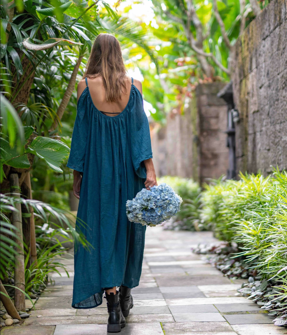 Via Bella - Cotton Flare Maxi dress