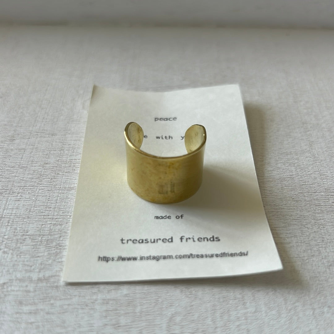 TF Simple Wide Ring - Brass -