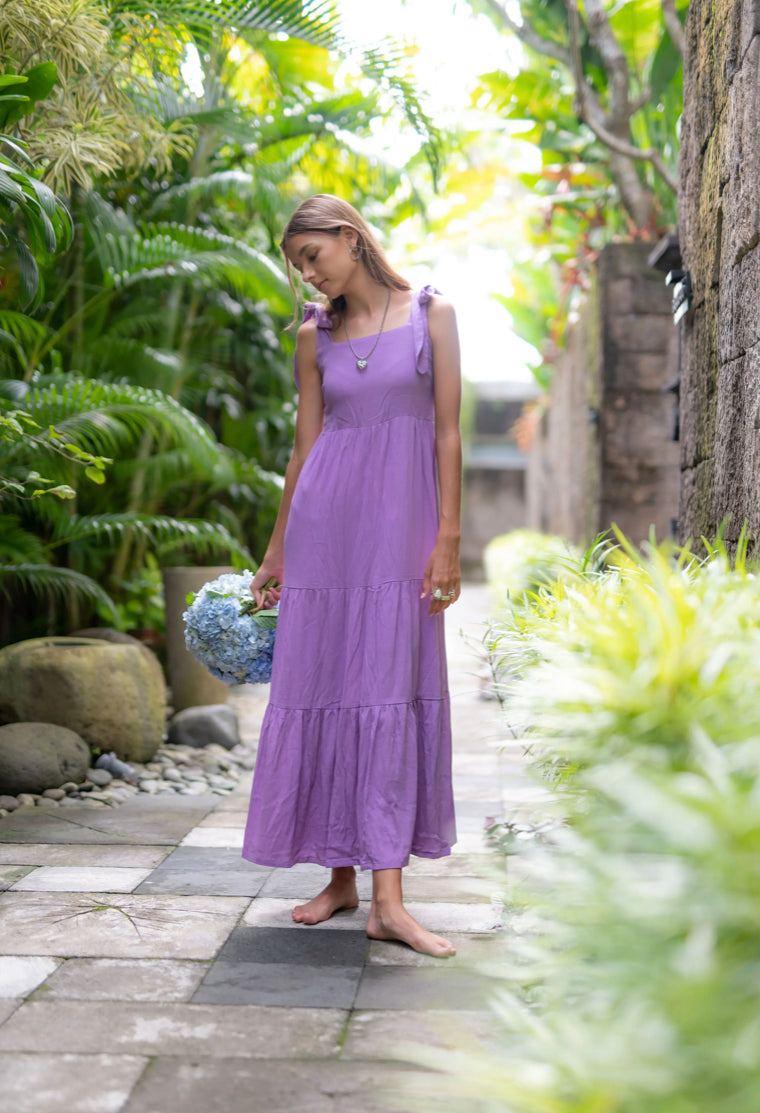 Via Bella - Ribbon Maxi Dress