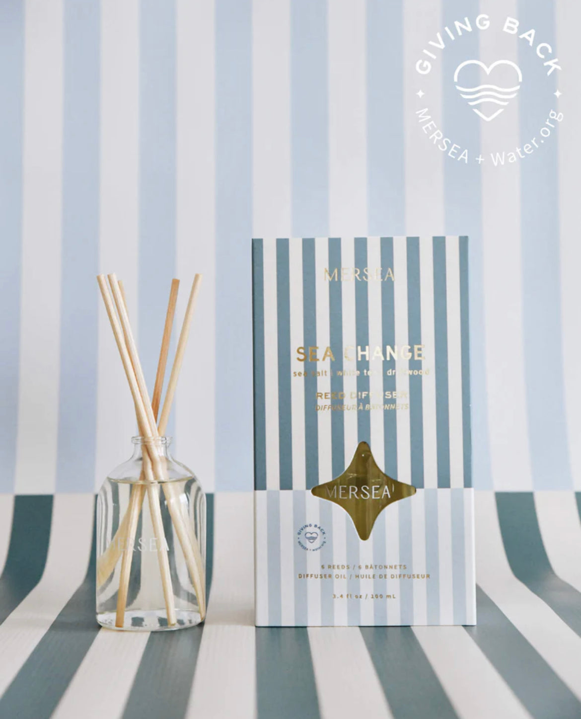 Mer-Sea & Co. Reed diffuser - stripes