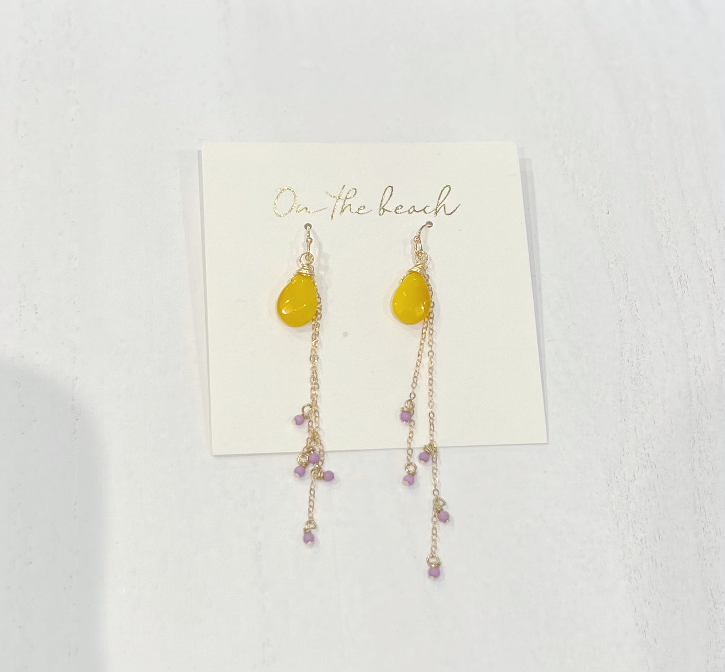 On The Beach - Stone earrings