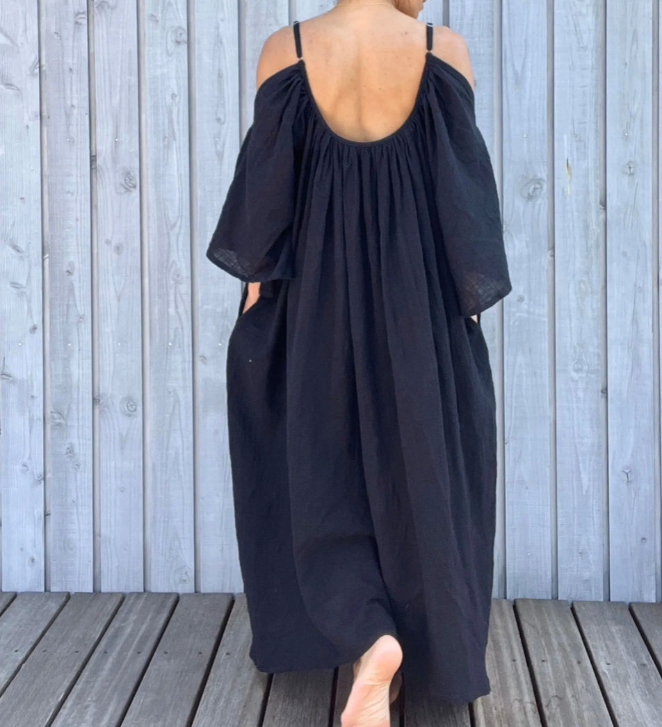 Via Bella - Cotton Flare Maxi dress