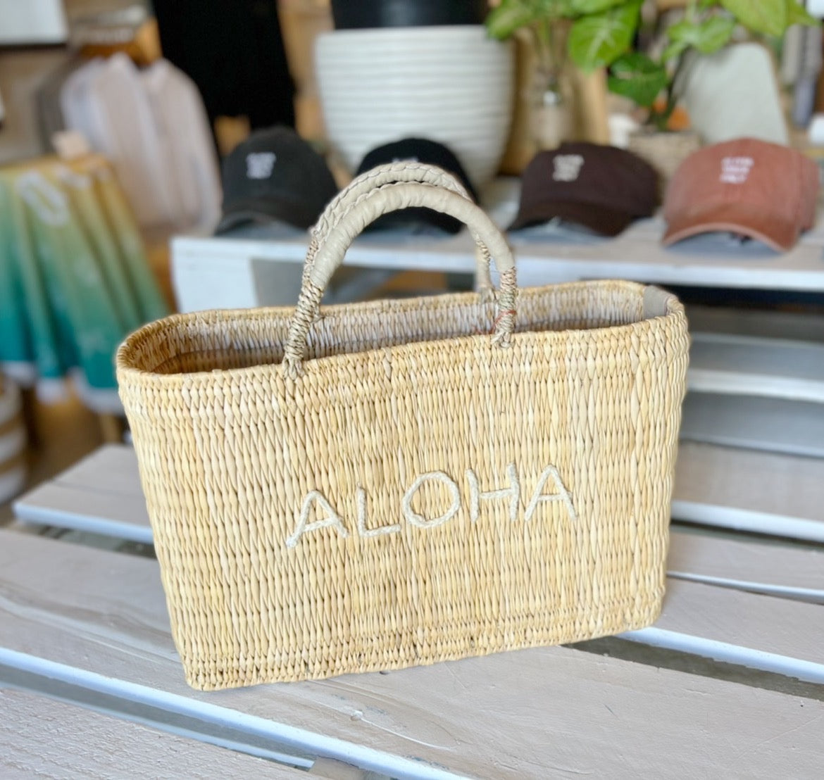Mer-Sea & Co. Medina Market Basket with Aloha Appliqué