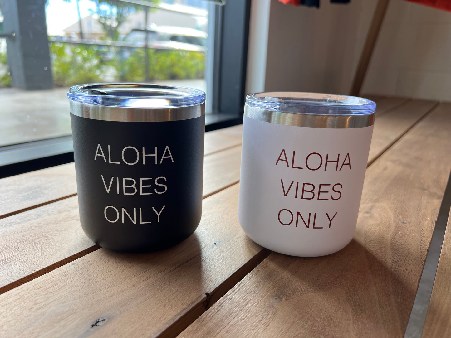 UIS - Double wall Thermal Tumbler - ALOHA VIBES ONLY