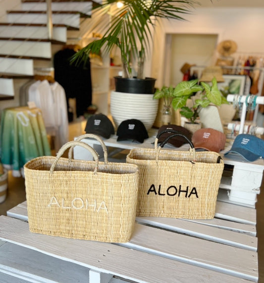 Mer-Sea & Co. Medina Market Basket with Aloha Appliqué