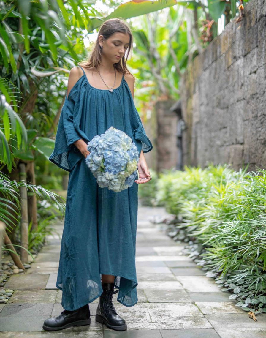 Via Bella - Cotton Flare Maxi dress