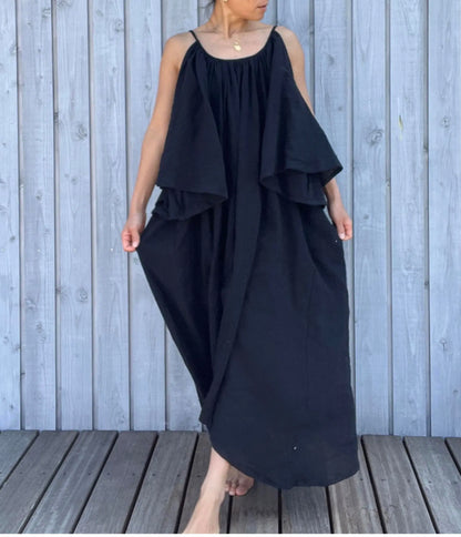 Via Bella - Cotton Flare Maxi dress