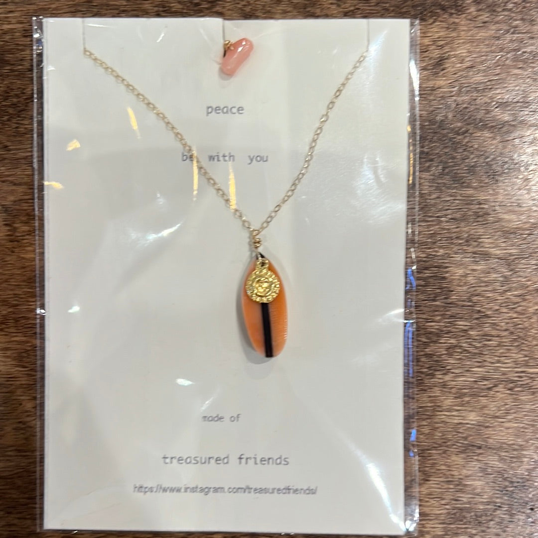 TF shell surfboard necklace gold