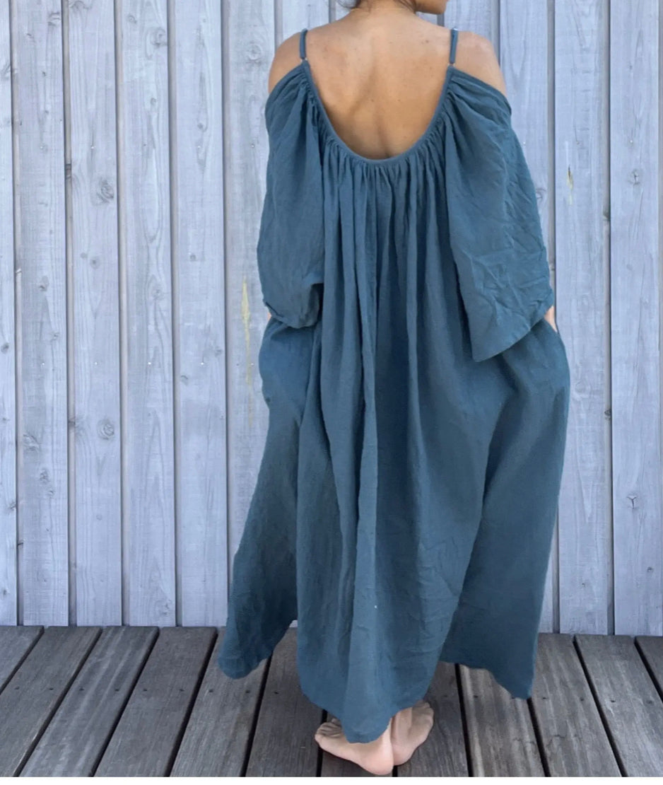 Via Bella - Cotton Flare Maxi dress