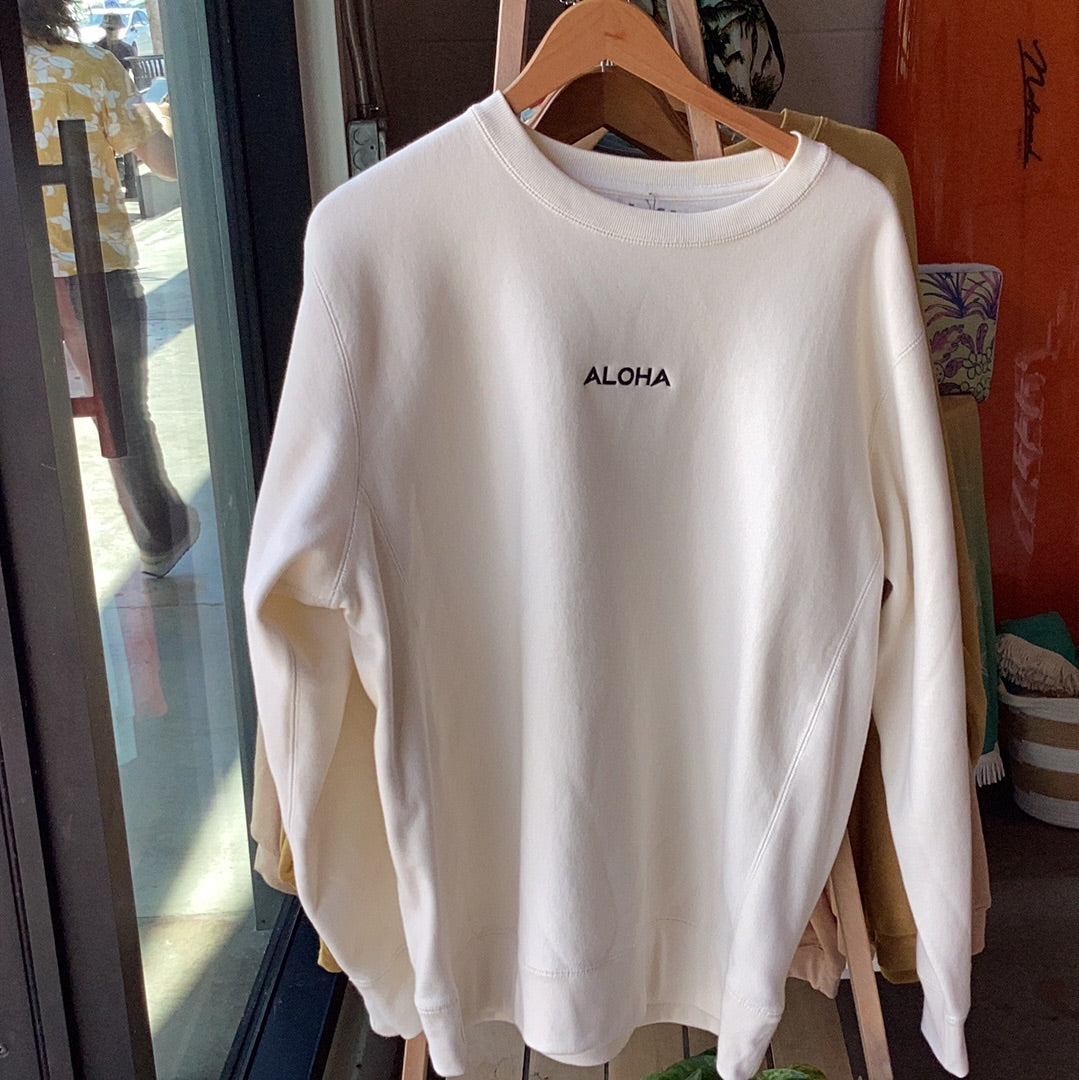 INI HAWAII ALOHA Sweat shirt Cream