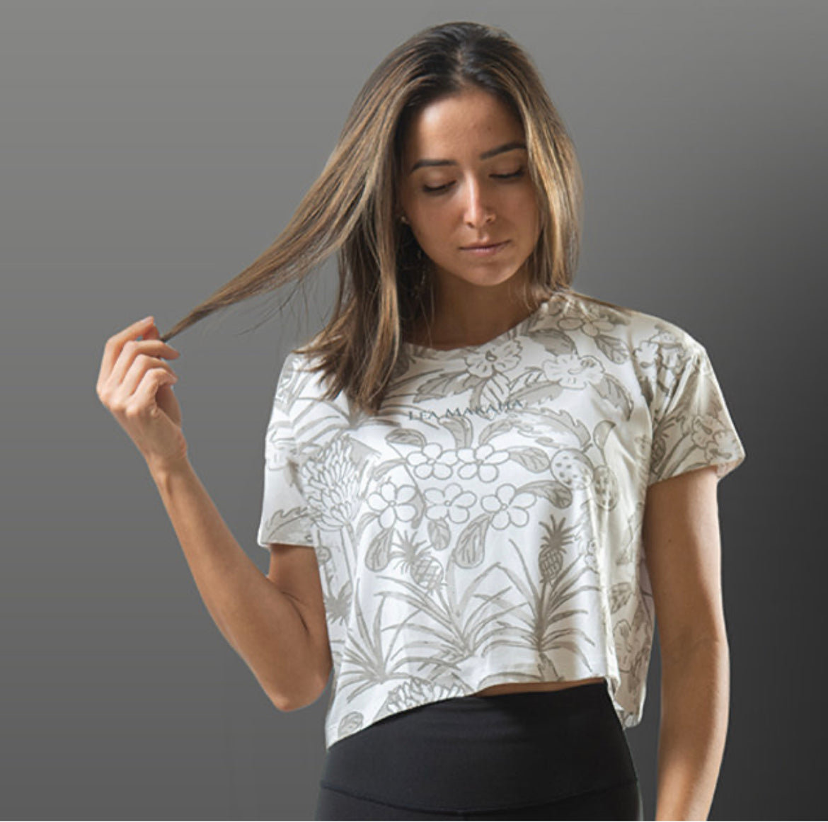 Lea makaha Cropped tee